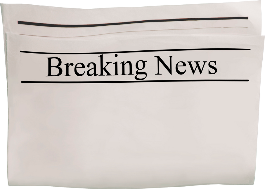 Mockup of Breaking News Newspaper Blank